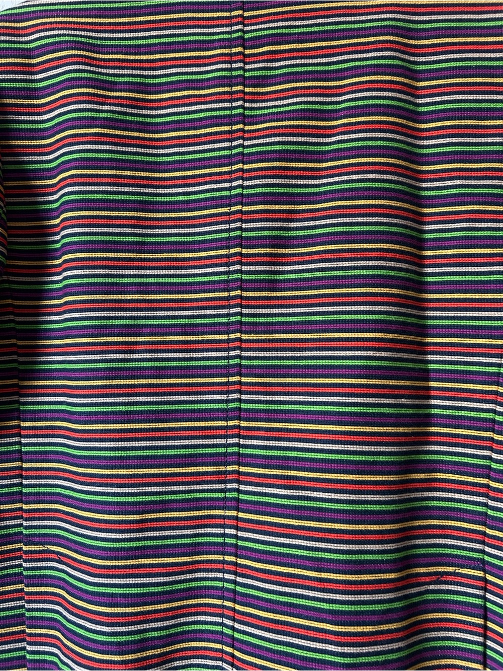 Talbots Mandarin Collar Multi Colored Striped Button Front Blazer - Picture 8 of 8